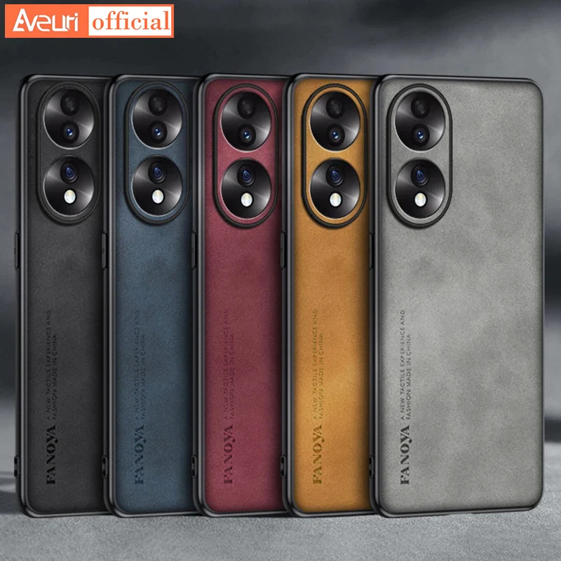 Полная защита ТПУ силиконовый телефон искусственная кожа для Honor 90 70 50 Роскошная