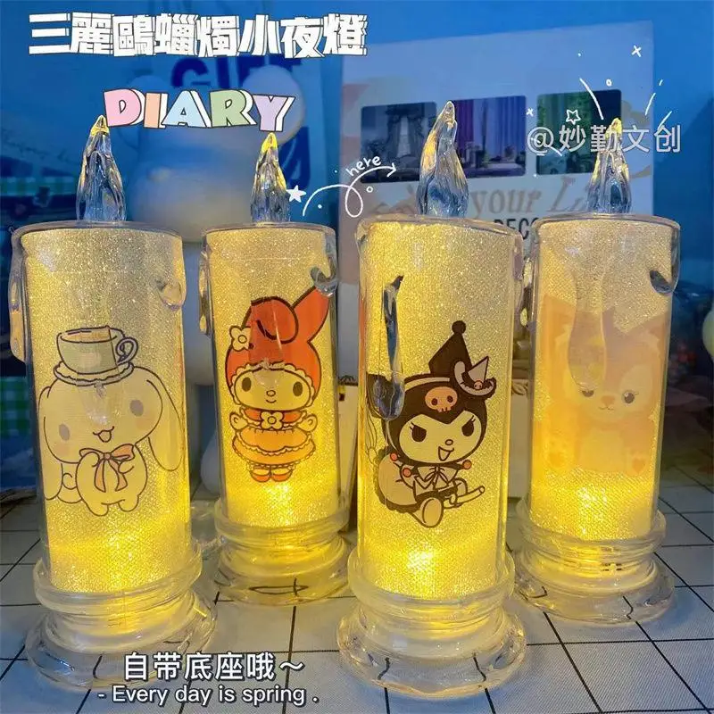 

Kawaii Sanrioed милый Hellow Kittys Kuromi My Melody Cinnamoroll мультфильм 3D стерео носветильник плюшевая игрушка для девочек подарок