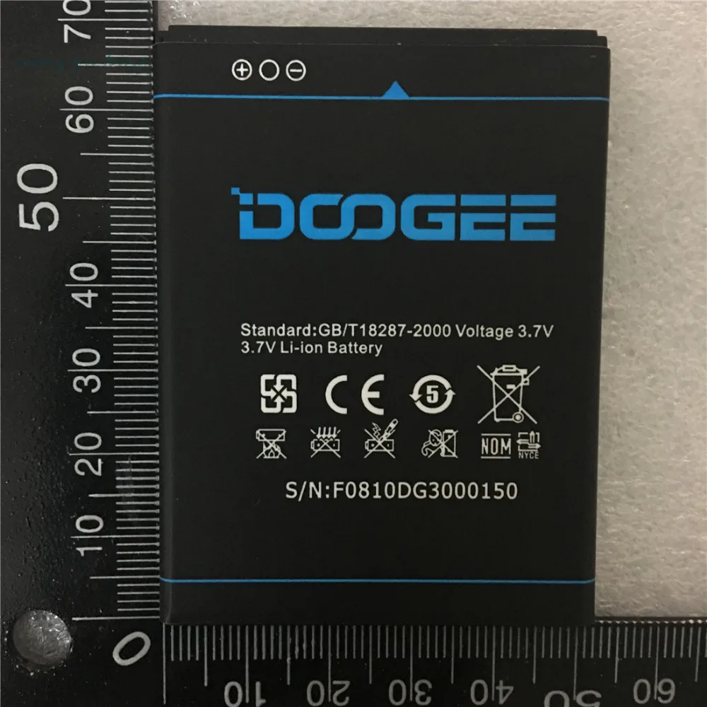 Новая аккумуляторная батарея для Doogee DG300 2500 мАч 3,7 в