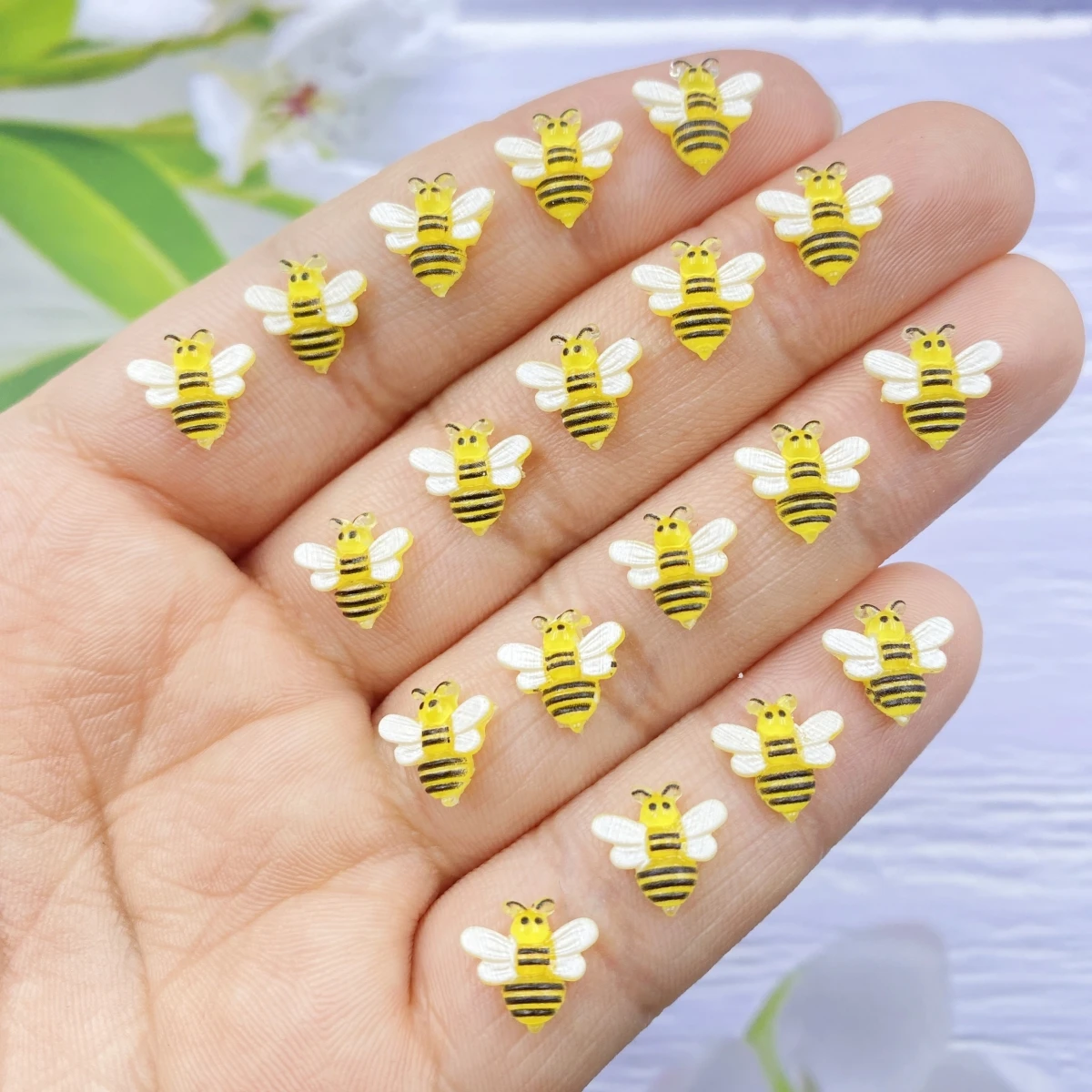 50 шт. милые пластиковые фигурки для дизайна ногтей