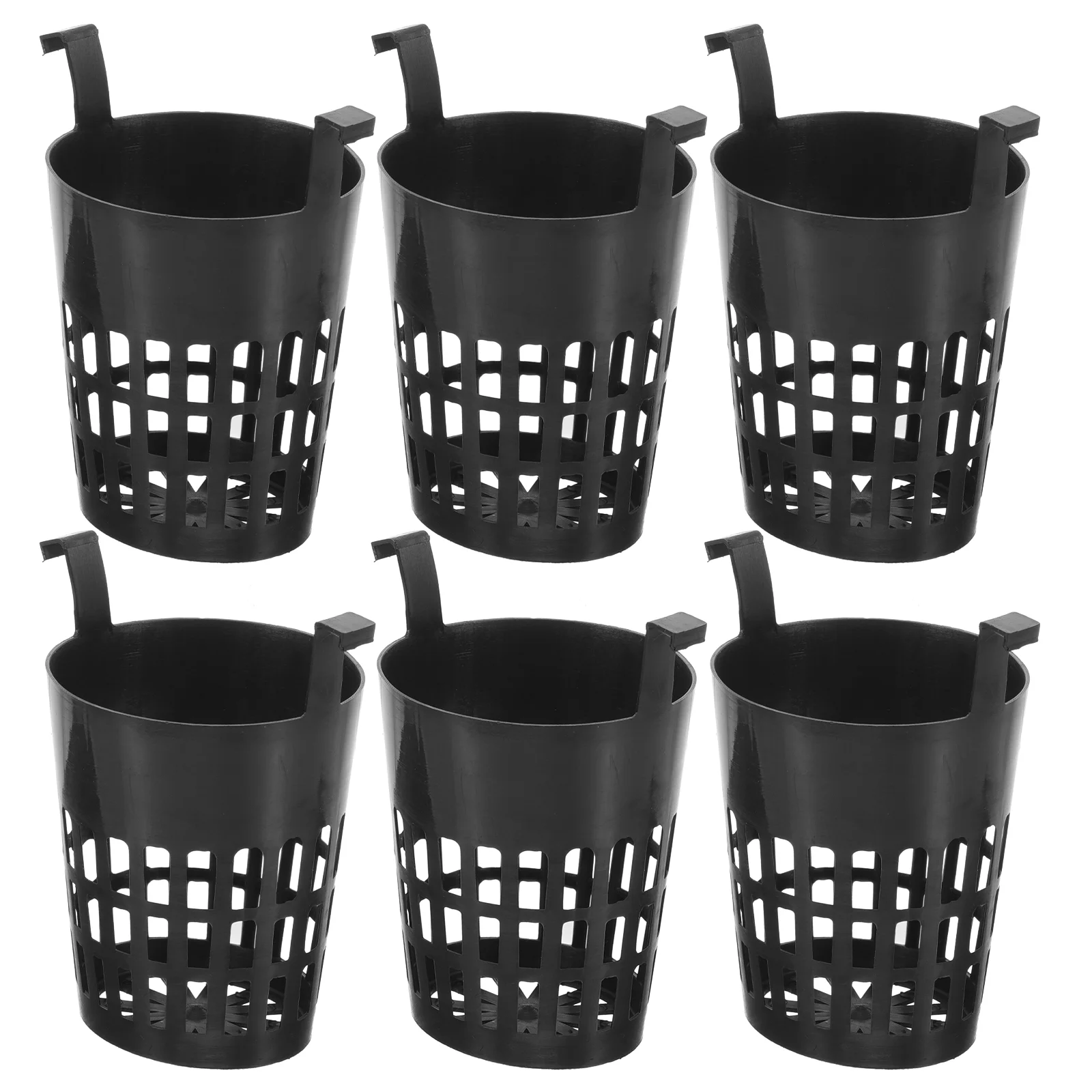 

6 Pcs Aquatic Planting Cup Net Pots Fish Tank Accessories Cups Plastic Decor Hydroponic Baskets Garden Flowerpot