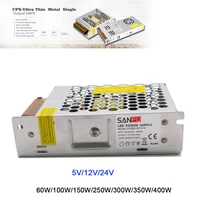 dc 5v12v24v ultra thin switching power supply 60w100w150w250w300w350w400w light strip transformer ip20 for leds display