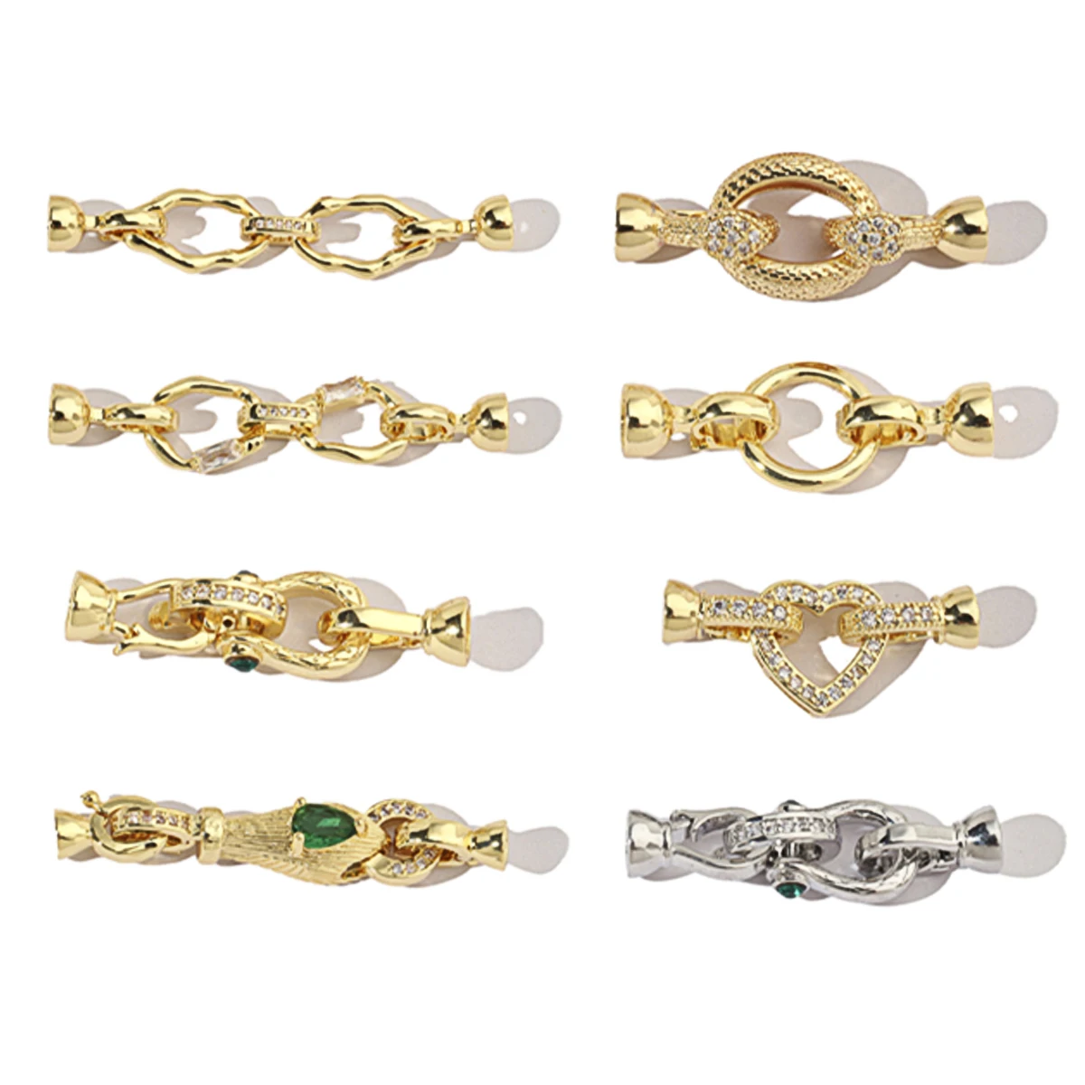 Vnistar 18-каратное золото Цвет CZ Змеиное сердце Съемные универсальные
