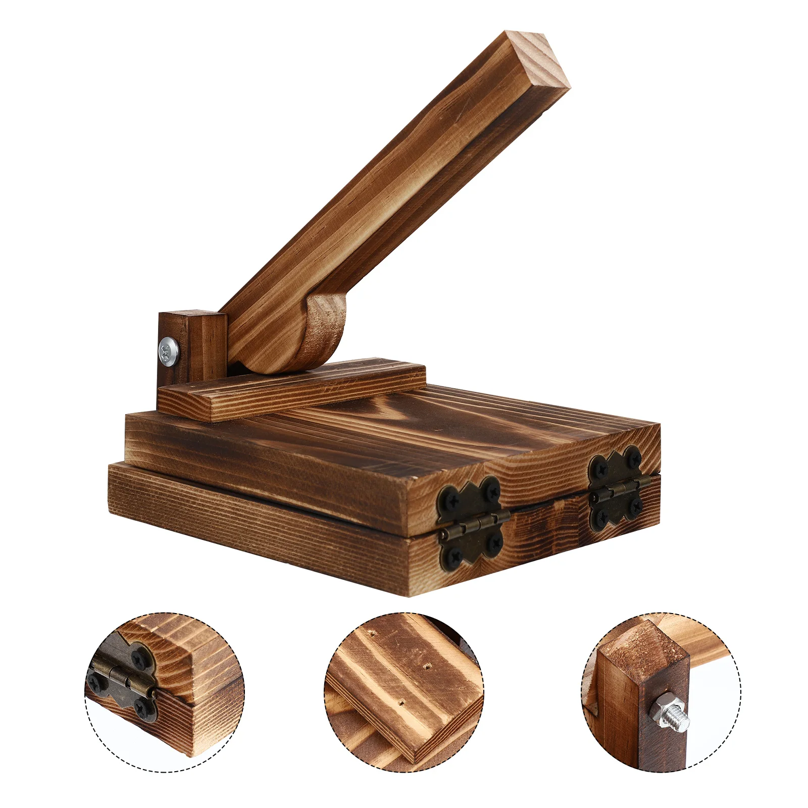 

Dumpling Press Maker Dough Tortilla Presser Wooden Wrapper Skin Mold Tool Wood Roller Pressing Machine Empanada Manual Corn Pie