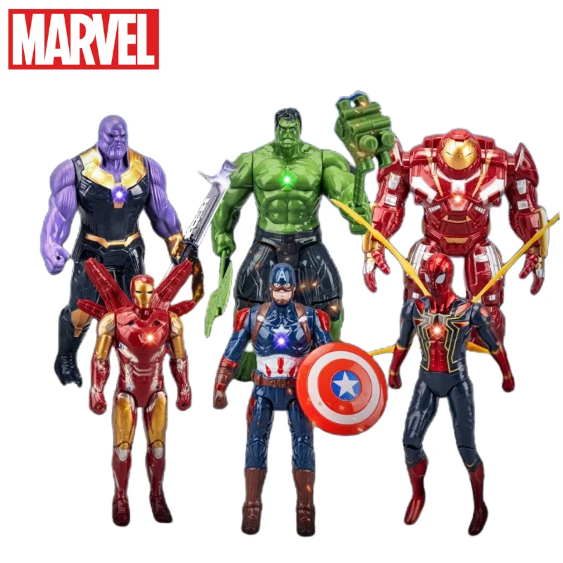 

Marvel Avengers Alliance Iron Man Spider-Man Thanos Captain America Hulk Model Toy Multi-joint Movable Doll Children's Gift