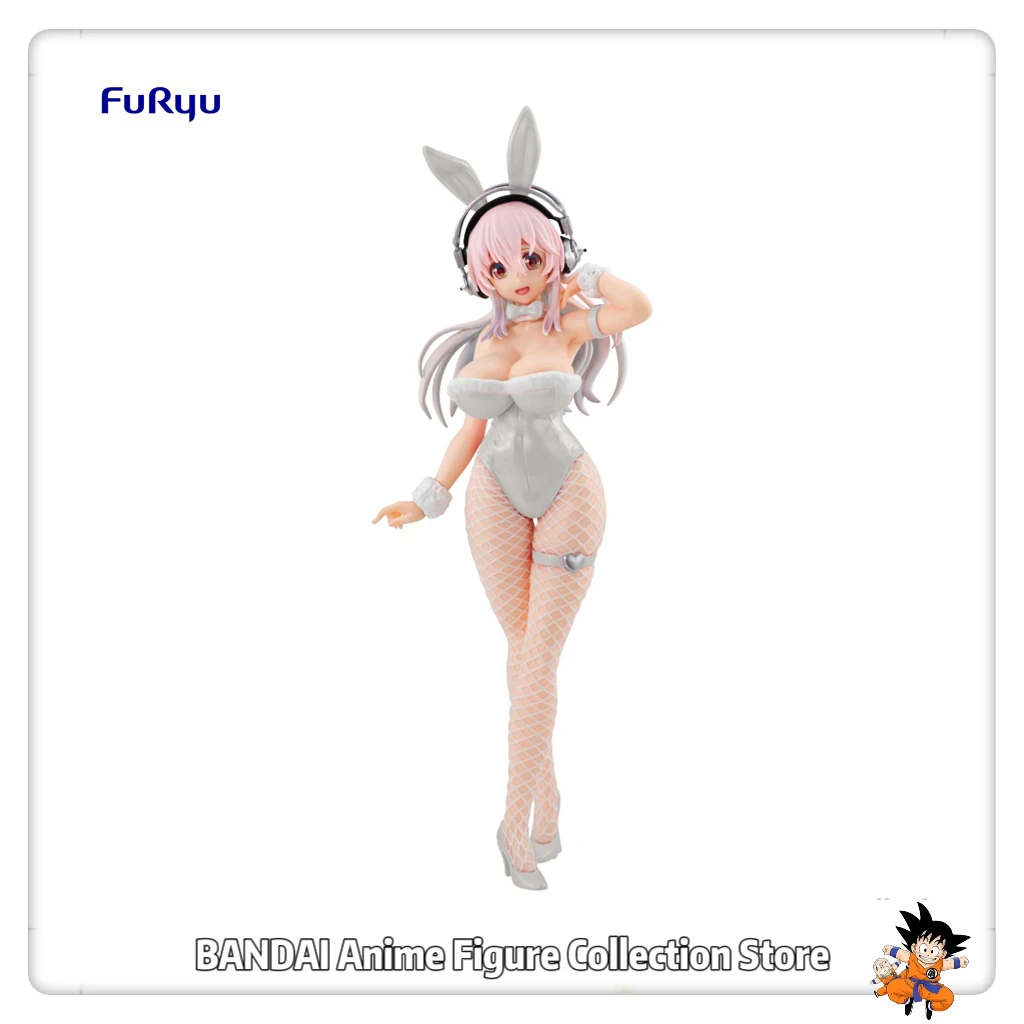 Фото В наличии Оригинальная фигурка кроликов FuRyu BiCute - жемчужно-белая версия. SUPER SONICO Аниме Фигурка Универсальный Орнамент Модель Подарок №1