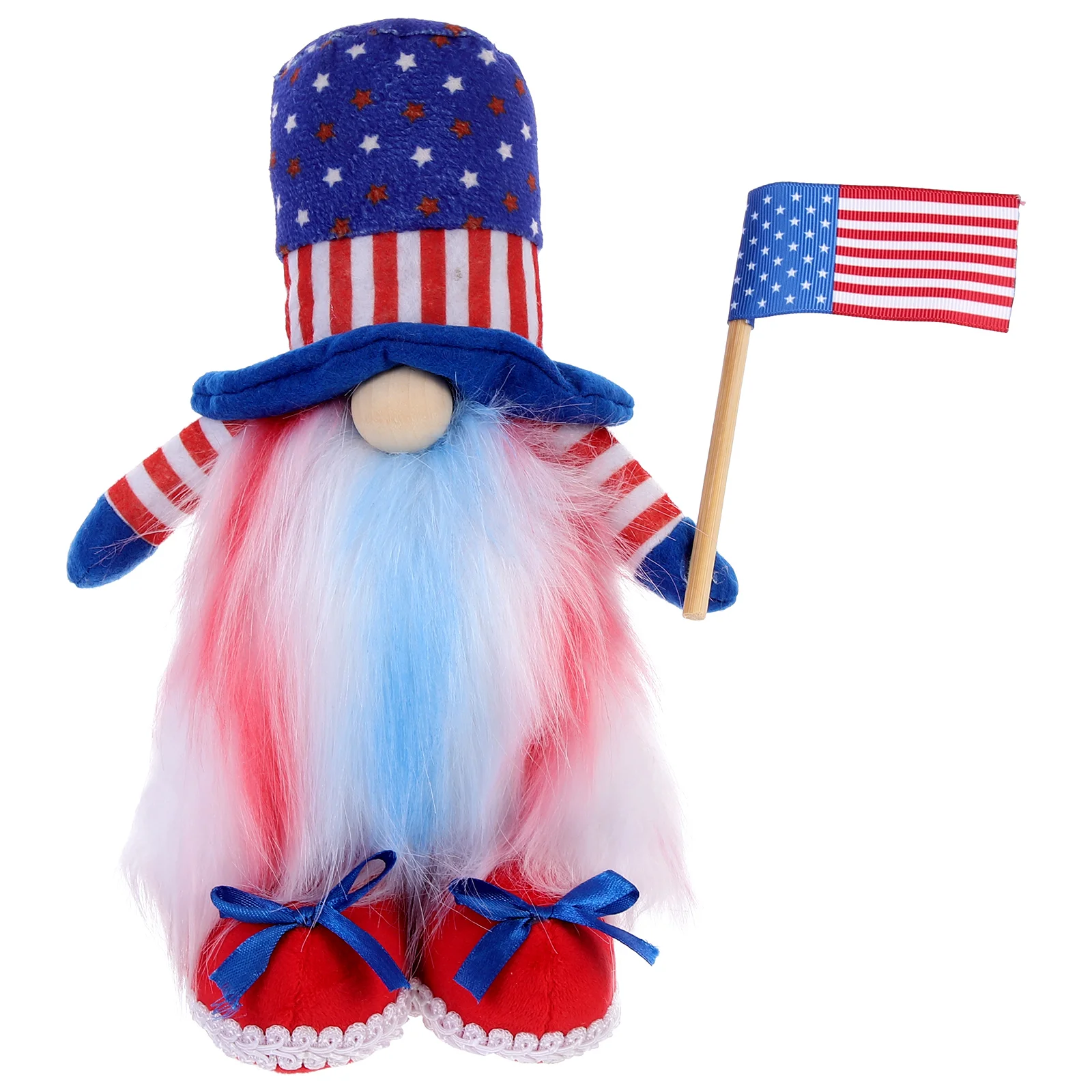 

Gnomes Day July Doll Decorations Plush Gnome Of 4Th Patriotic Decor Independence Memorial Dwarf Elf Faceless Veterans Decoration
