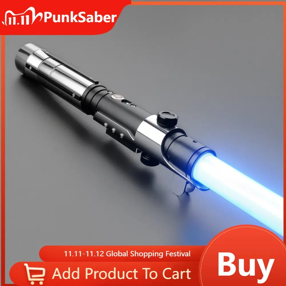 

PunkSaber Pixel Lightsaber Metal Hilt Light-Up Sensitive Smooth Swing Heavy Dueling Laser Sword 12 Sound Sable De Luz Xenopixel