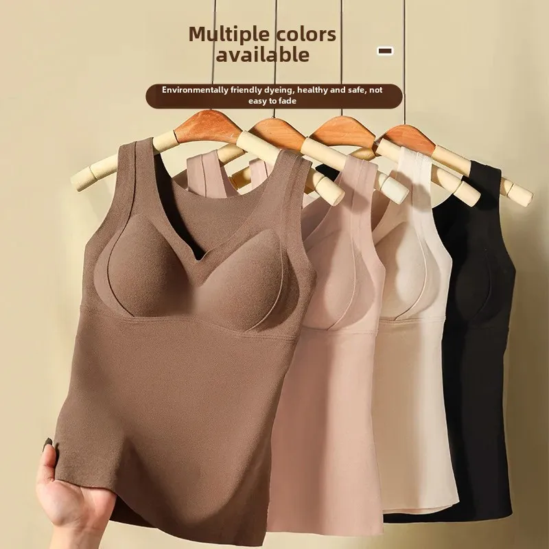 Осень/зима теплые бюстгальтеры женская утягивающая флисовая куртка бесшовный