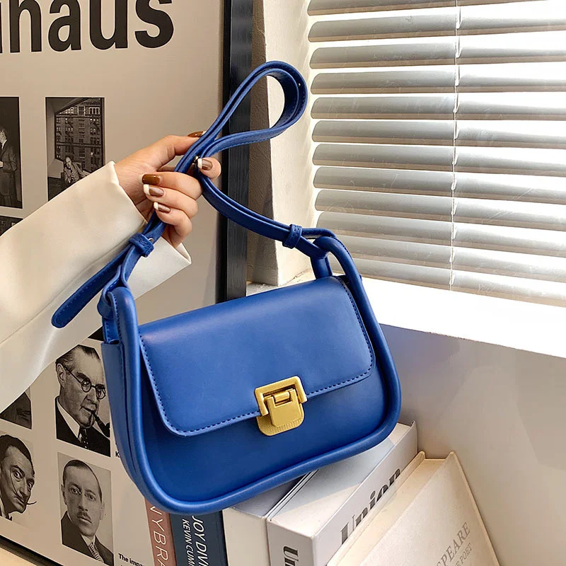 

Luxury Brand Klein Blue Crossbody Bags for Women Fashion Design Underarm Woman Shoulder Bag Female Handbag and Purses New