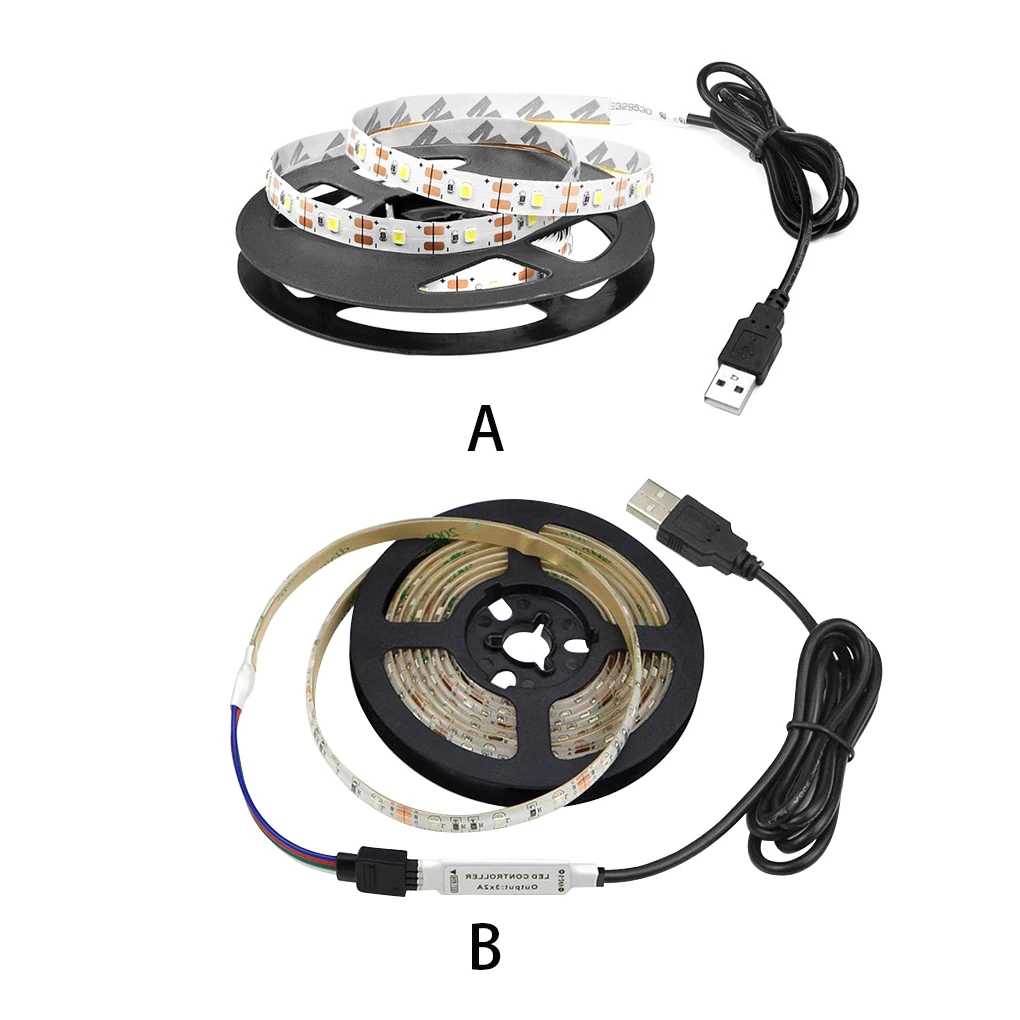 

Светодиодная лента USB, ремень для лампы, задний фон для телевизора, подсветка, украшение RGB с пультом дистанционного управления 24 клавиши