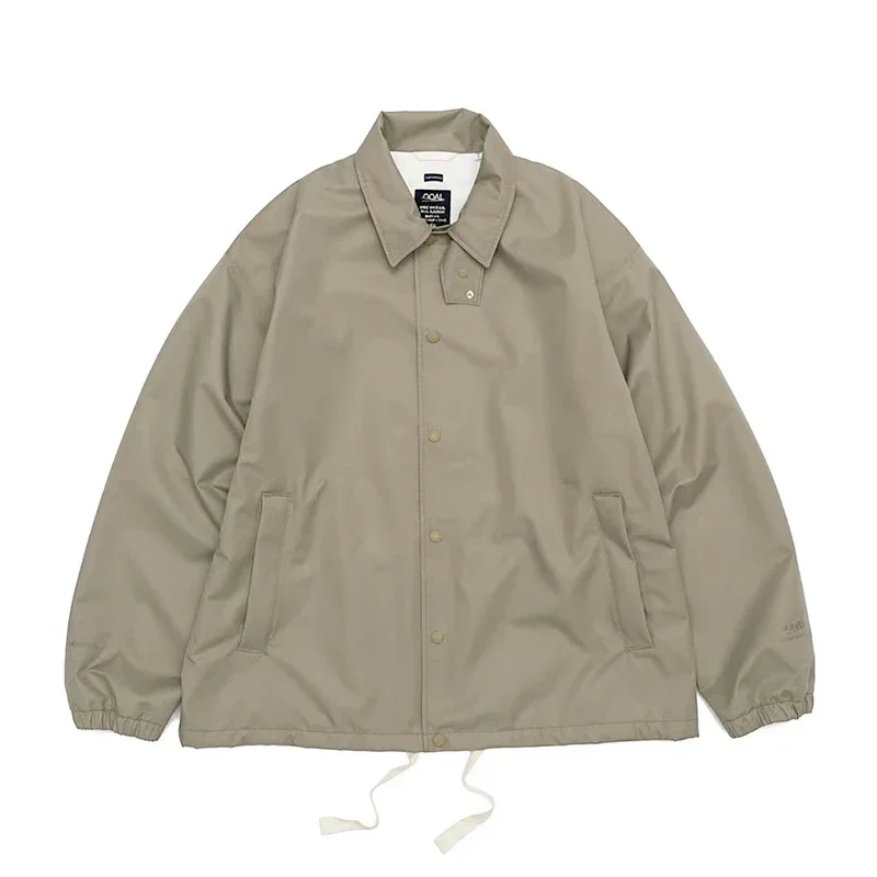 Японская винтажная свободная функциональная водонепроницаемая куртка на шнурке