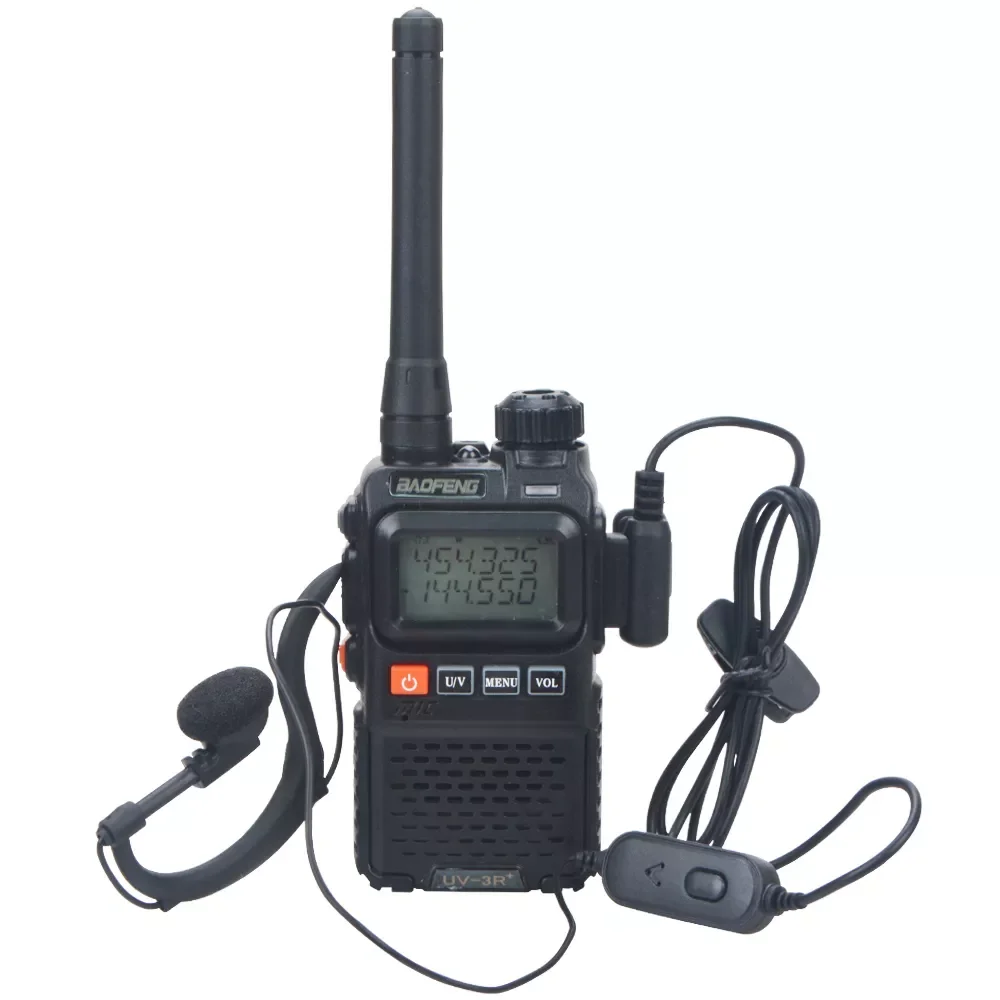 

NEW UV-3R+ Pro Dual Band VHF/UHF 99CH Mini Walkie Talkie VOX Compact FM Portable Two Way Radio