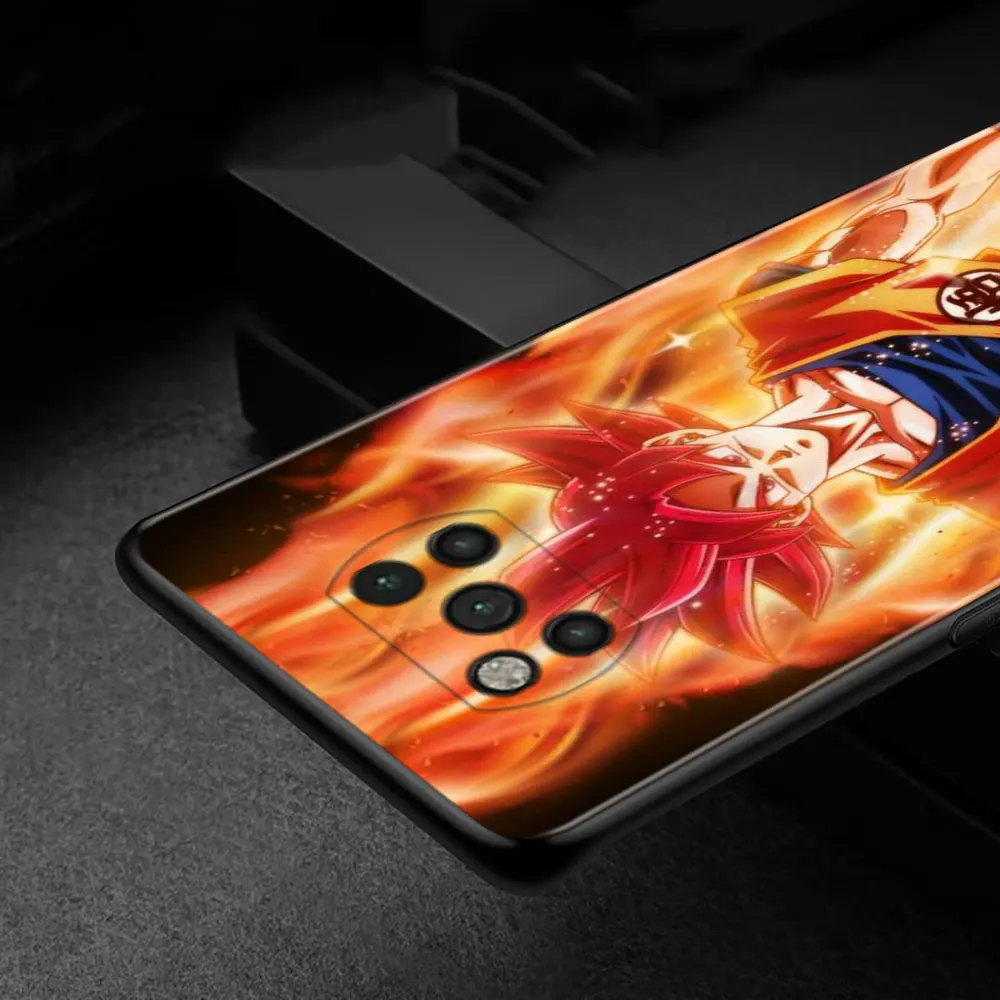 dragon ball z super dbz goku phone case for xiaomi poco x3 nfc m3 m4 pro f3 gt mi 12 10t note 10 11 lite 11t pro 9t cover free global shipping