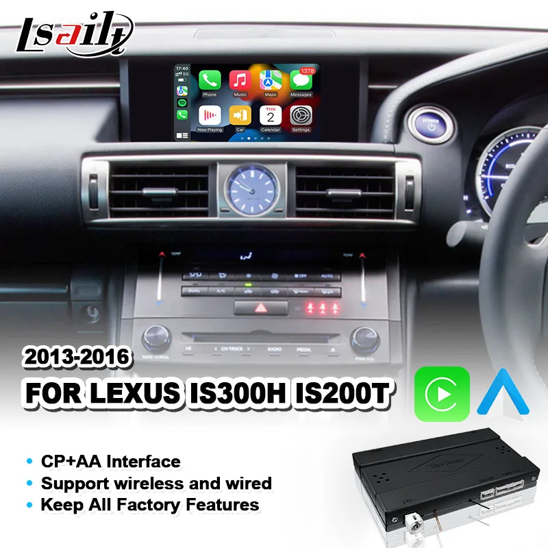 

Lsailt CP + AA OEM Integration Video Interface for Lexus IS300H IS200T IS 300h Mouse Control 2013-2016