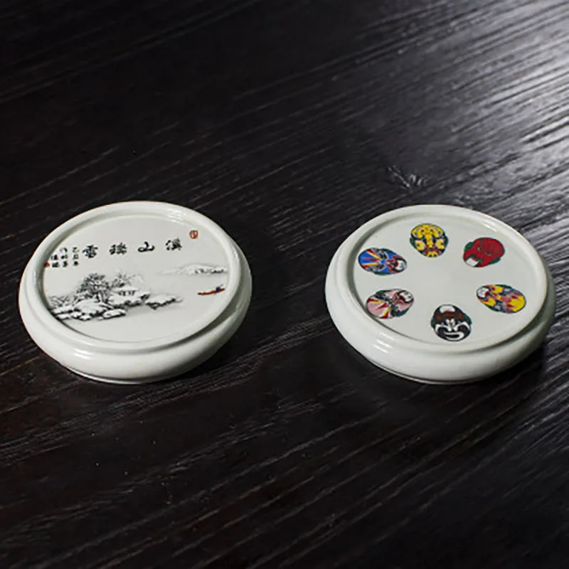 

Ceramics Chinese Calligraphy Paperweight,Round Shape Paper weight For Calligraphy Painting/Writing/Drawing Practice