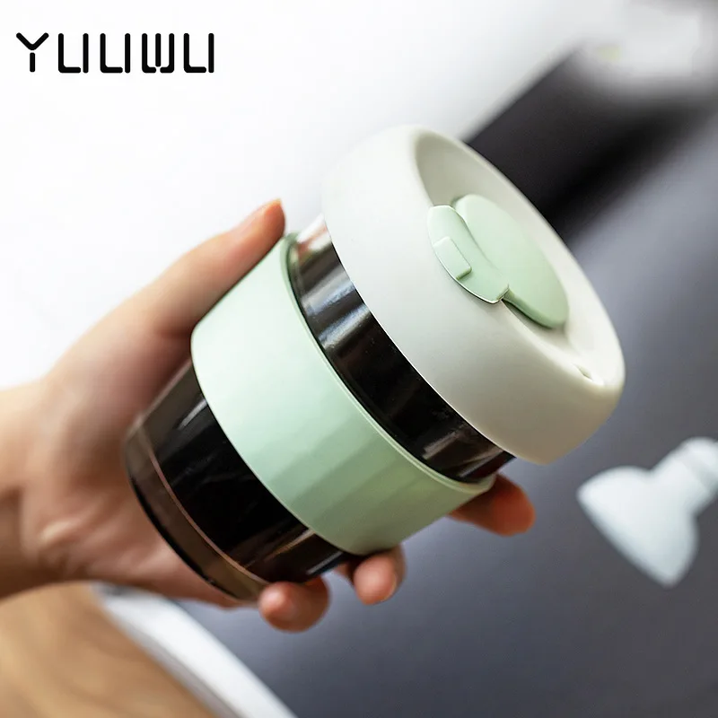 350 мл кофейная чашка портативное удобное стекло для молока силиконовый чехол