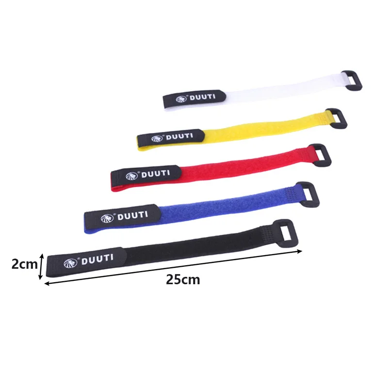 

5Pcs 25cm Bicycle Handlebar Fixed Tape Road Bike Handlebar Strap Fishing Rod Tie Holder Strap Suspenders Fastener Hook Loop Ties