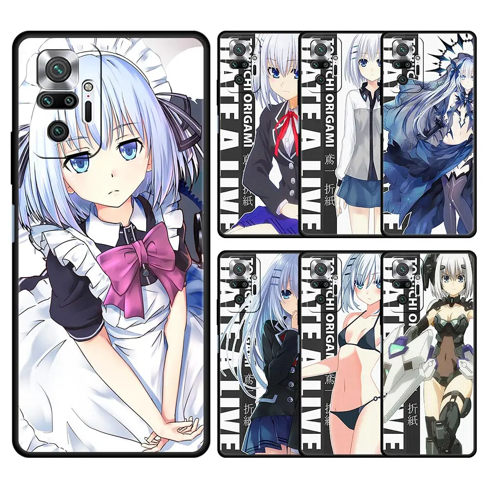 

Date A Live Tobiichi Origami Phone Case For Xiaomi Redmi Note 11 10 9 8 Pro 11S 10S 9S 7 8T 9T 9A 8A 9C K40 Gaming 11T 5G Cover