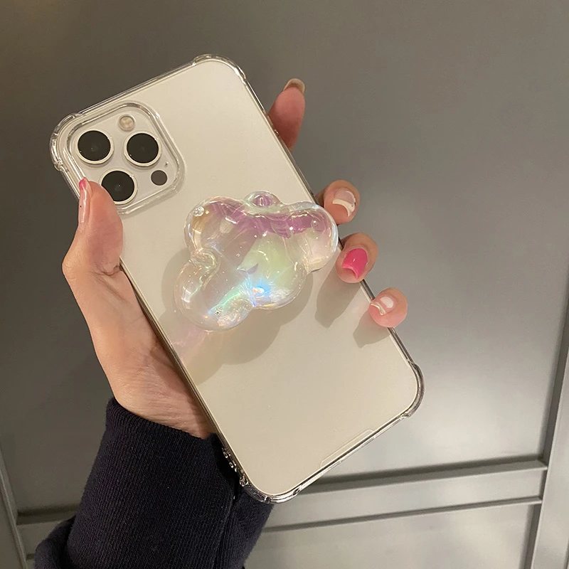 Прозрачный мягкий 3D чехол с кольцом-держателем для iphone 13 12 11 Pro Max MiNi XR X XS 6 7 8 plus SE |