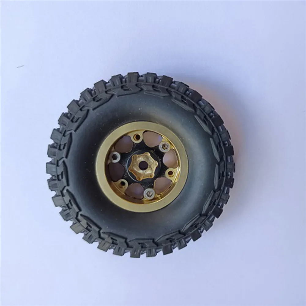 

4 PCS Widened Weighted Tire Set Model Car Accessories For AXIAL SCX24