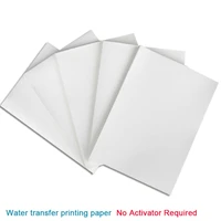 without activator 20pcslot a4 size water transfer paper clear waterslide diy decal paper for laser printer