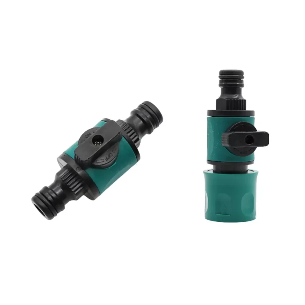 

16mm Joint 1/2 Inch To 16mm Quick connector With Valve Garden Irrigation System Fast couplings Accessories Garden Supplies 1 Pcs