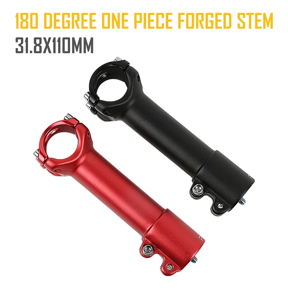 

PALOMA One Piece Forged Stem180 Degree Bicycle Stem Riser for MTB Road City Bike 31.8x110mm Fork Extension Bar Clamp Mtb Power