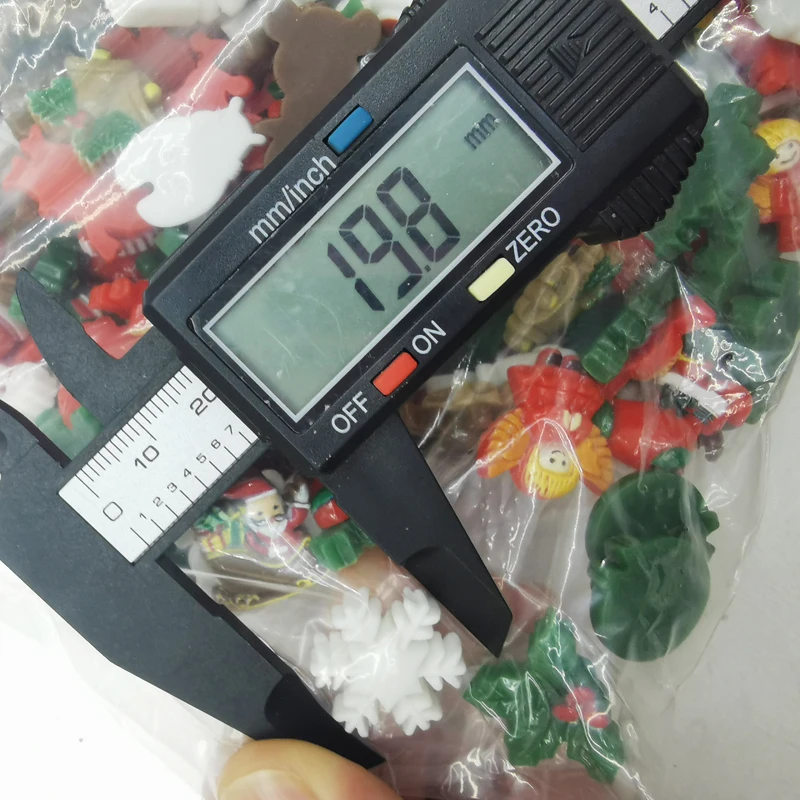 500 шт. diy 20 мм Рождественская елка Санта Смола Украшение с плоской спинкой для