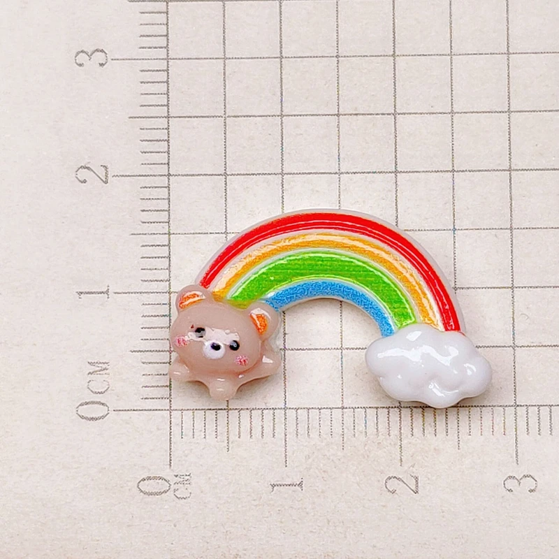 10 шт. новые милые яркие поверхности мультфильм Медведь ракета Радуга облако