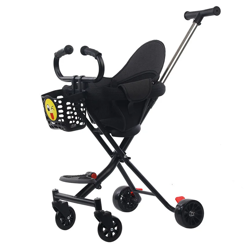 

2022 New Baby Stroller Foldable Lightweight Four Wheels High Landscape Children Travel Cart Newborn Portable Carriage for Luxmom
