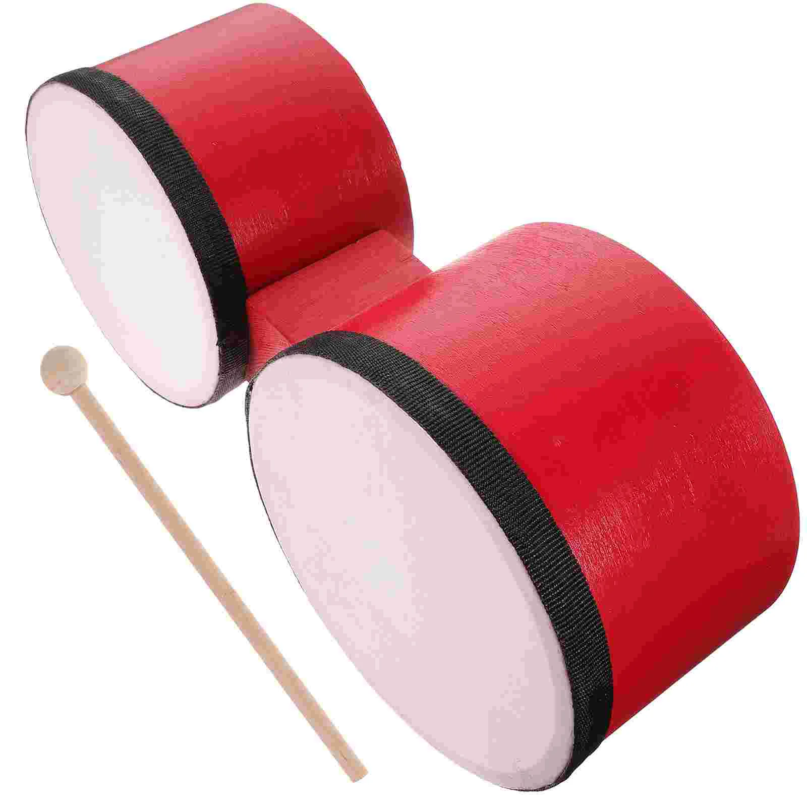 

1 Set of Orff Percussion Instrument Children's Toy Bongo Drum with Drumstick