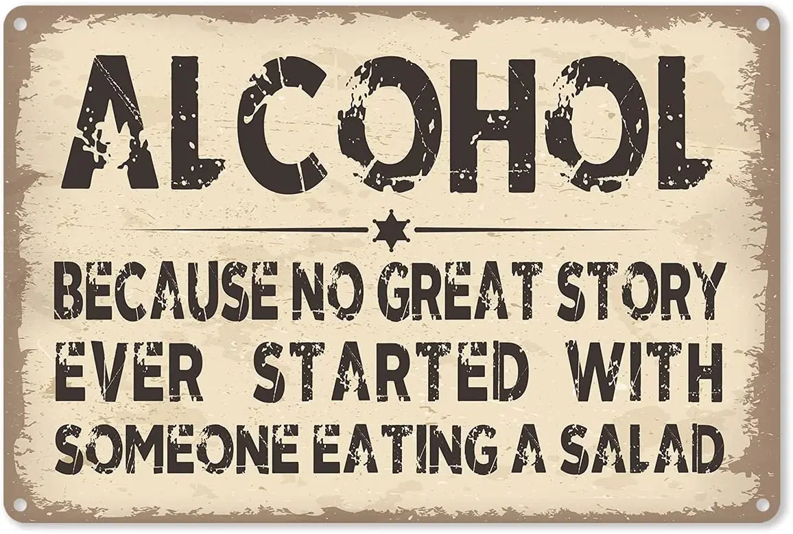 

Funny Bar Quote Sayings Metal Tin Sign Rustic Farmhouse Sign