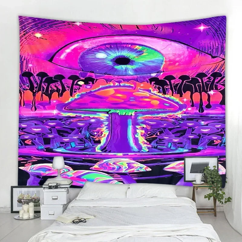 Мандала Гриб Декоративный Гобелен Таро Настенный Астрология Гадание Колдовство