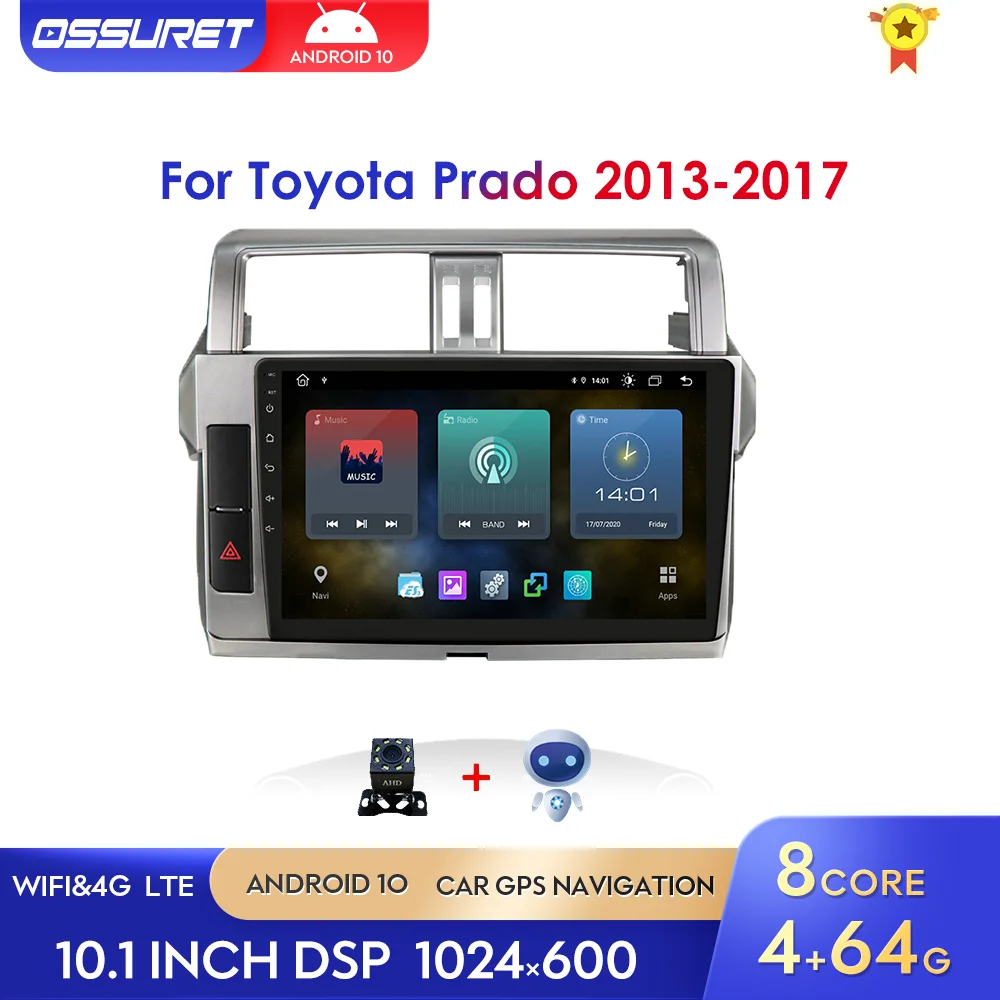 Автомобильный GPS стерео для Toyota Land Cruiser Prado 150 2013 - 2017 Радио Мультимедийный
