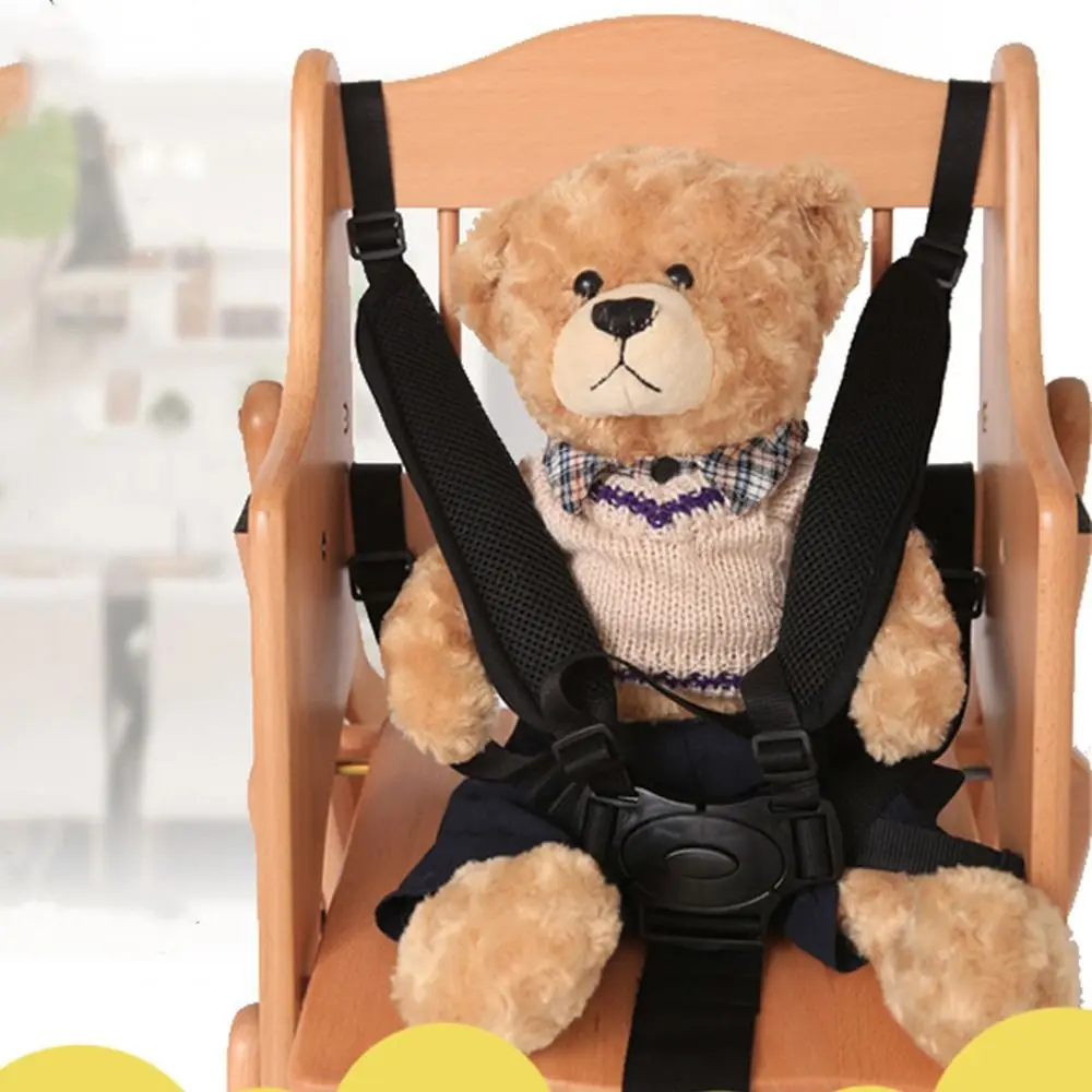 

Chair Red Button Pushchair Strap Harness Child Pram Seat Belt Baby Stroller Safety Belt 5 Point Harness Safe Belt