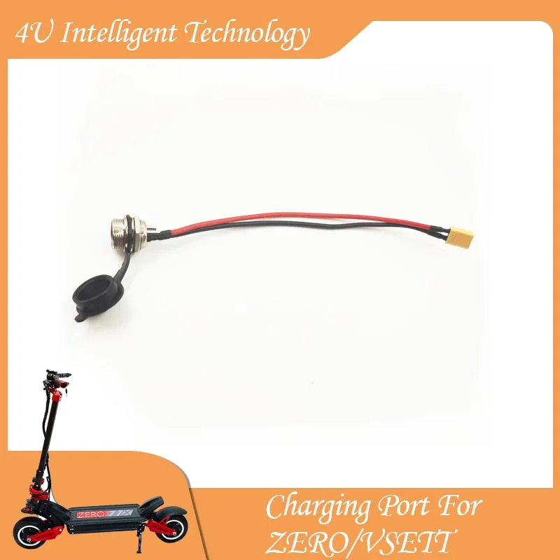 

Scooter Parts 3 Pins Charging Port for Speedual Grace Series VSETT 8 8+ 9 9+ 10+ ZERO 8 9 10 8X 10X 11X Universal accessories