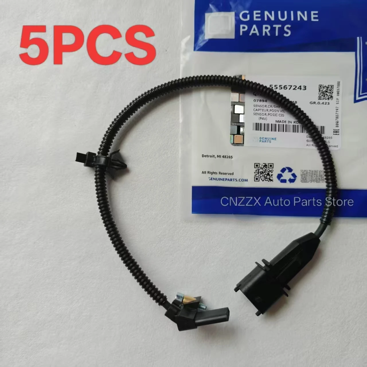 Фото Датчик положения коленчатого вала OEM, 5 шт. # 55567243Для Chevrolet Aveo Cruze Sonic Opel Vauxhall Insignia Astra Zafira №1