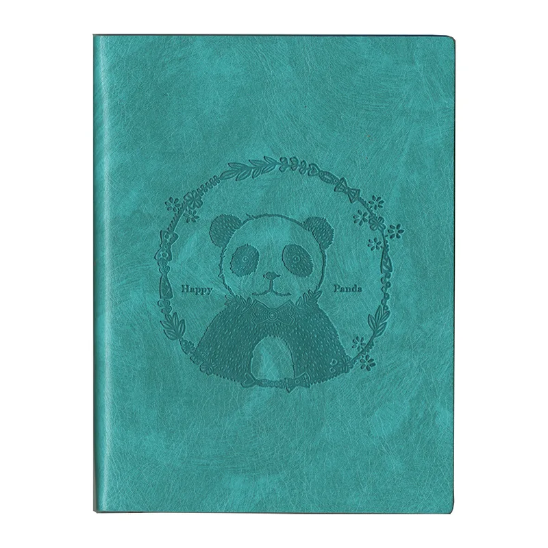 China Panda Notepad A6 Office Business Notebook Cute Simple Agenda This Learning Travel Planner This Gift Diary PU Sketchbook