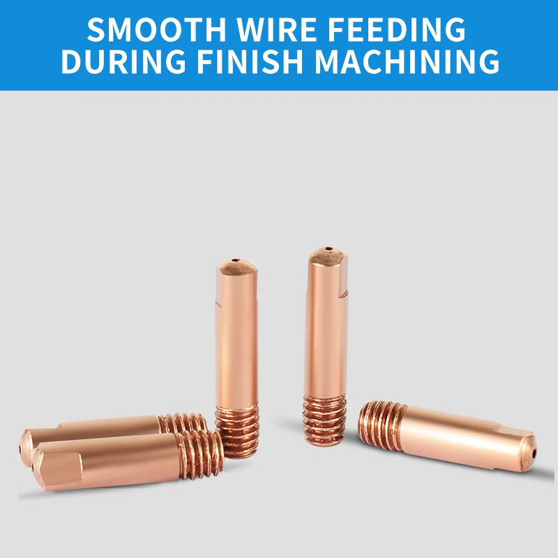 

10pcs 15AK Contact Tip for Binzel Torch/Gun Consumables Copper Tips 0.8mm / 1mm for MIG Wire Electric Welding Machine Welder