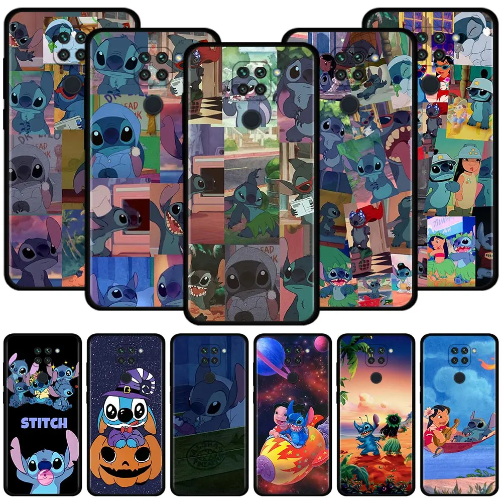 

Phone Case For Xiaomi Redmi Note 9S 9T 10 11T 11S 11 9 8T 8 Cover for redmi 10 9A 9C K40 Funda Love Color Painting Black Stitch