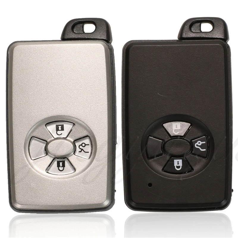 

Смарт-карта jingyuqin для Toyota Avalon Camry Highlander Crown Corolla, пульт дистанционного управления для автомобильного ключа, 2/3/4 кнопок, черный/белый чехол