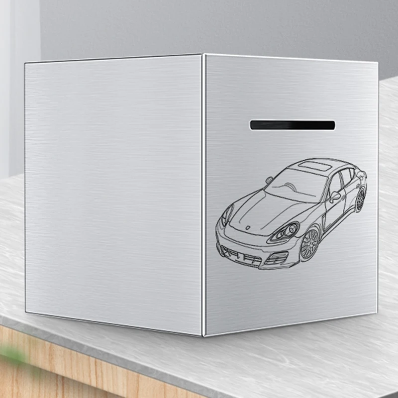 

Modern Money Box Adults Cash Storage Mini Case Money Box Unopenable Planner Metal Creative Salvadanaio Home Accessories WSW45XP