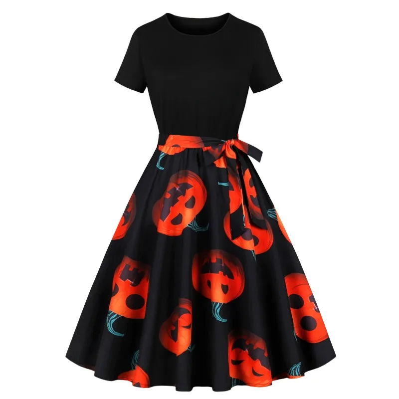 Платье женское с коротким рукавом модная Повседневная Удобная одежда винтажным