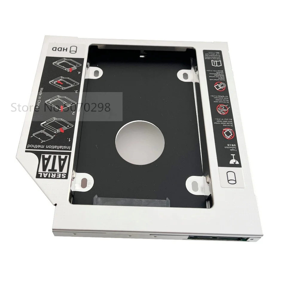 12.7mm SATA 2nd Hard Drive HDD SSD Optical Caddy Frame Adapter for BenQ s42 + Acer V3-571 V3-571G V3-731q V3-551G E1-731 E1-771