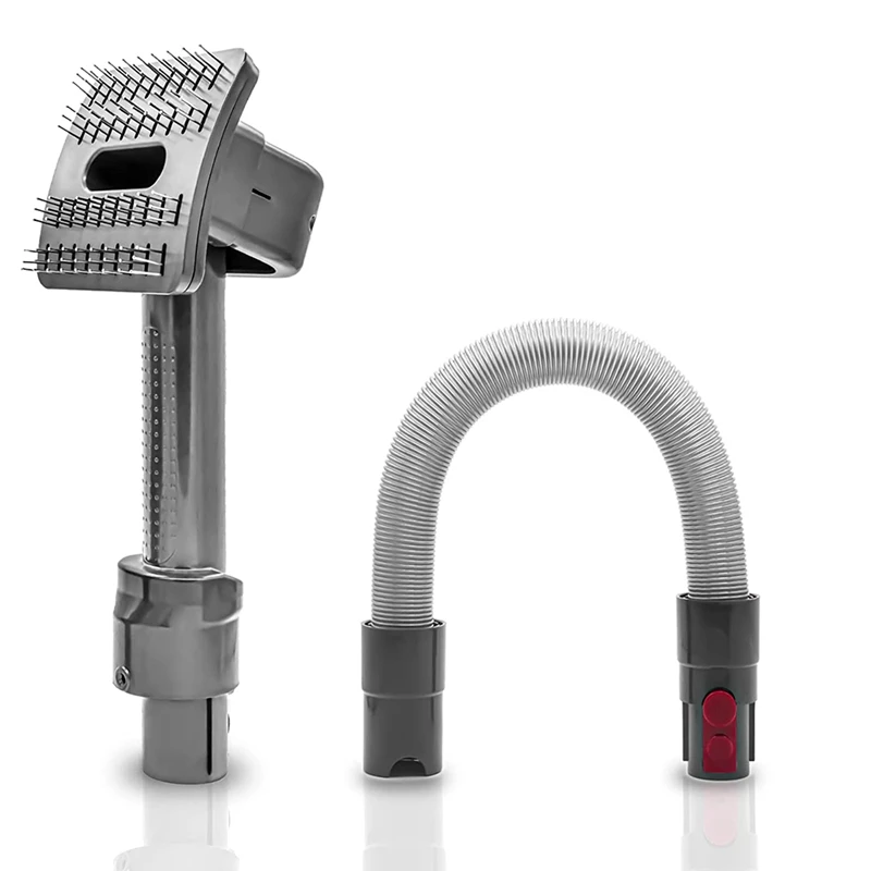 

Pet Grooming Vacuum Brush & Extension Vacuum Hose Compatible For Dyson V11 V10 V8 V7 Vacuum Cleaners
