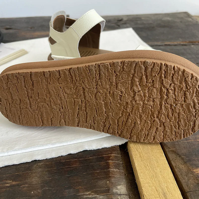 Careaymade-Genuine leather soft soles summer hollowed out sandals,handmade original cowhide breathable Comfortable women's shoes