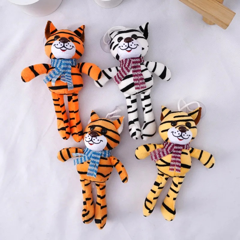 

Fashion New 2022 Year 17CM Tiger Stuffed Plush ToyPendant Gift Keychain Plush Toy Doll Stuffed Animal Toy For Children