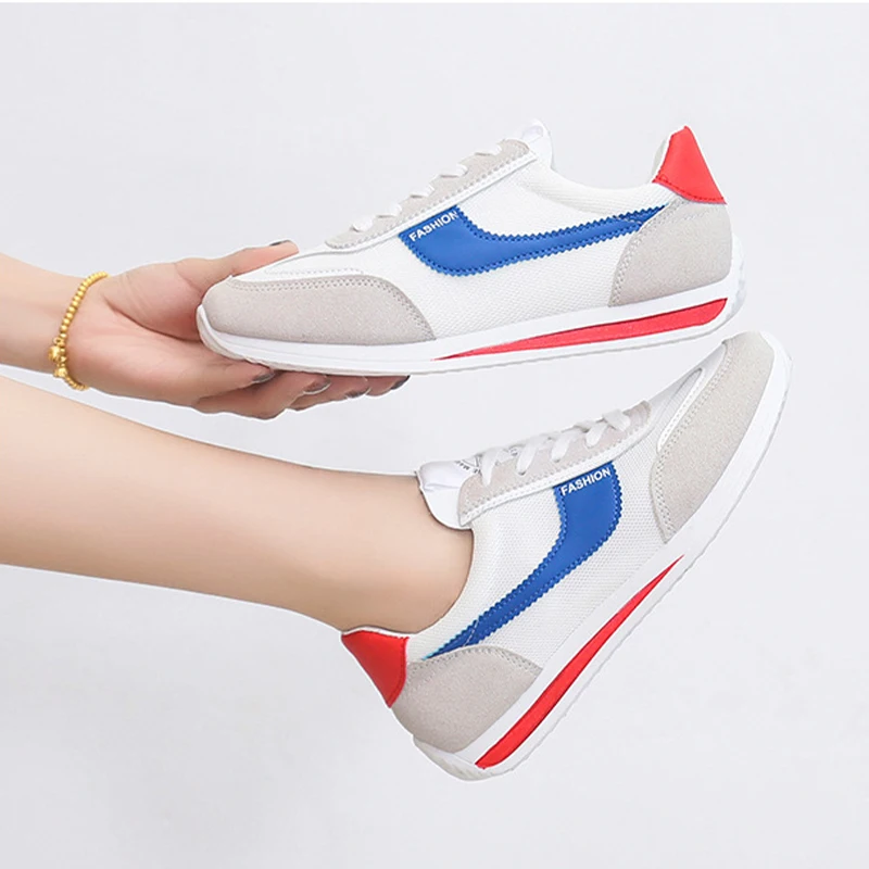 

Women Flat-soled Casual Shoes Student Height-increasing Shoes Thick-soled All-match Shoes Outdoor Running Shoes Zapatos Planos