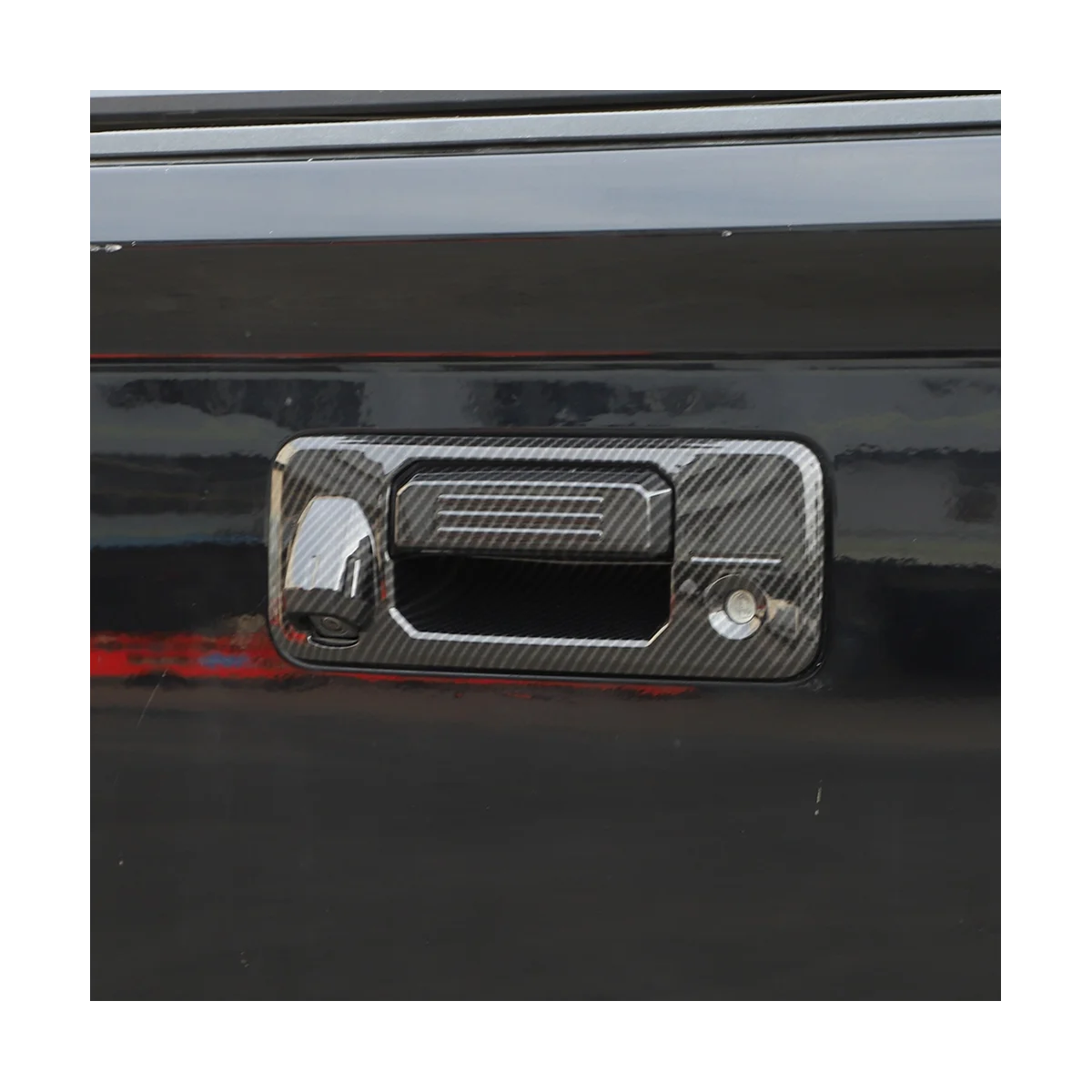 

For Toyota Tundra Tacoma 2014-2021 Car Rear Door Tailgate Handle Switch Button Cover Trunk Handle Trim Accessories